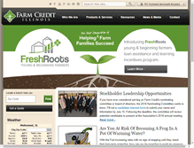 Tablet Screenshot of farmcreditil.com